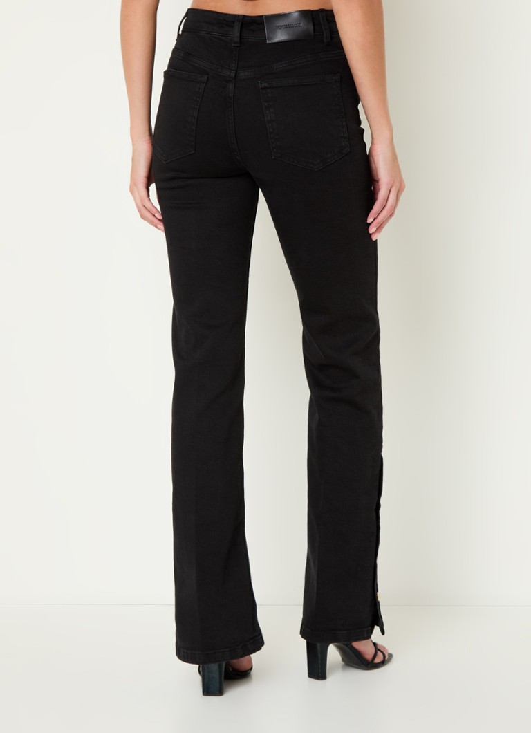 Jeans Bella a vita alta e gamba svasata di Fifth House con bottoni decorativi.