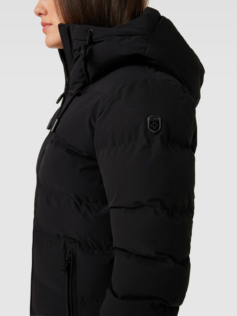 Steppjacke mit Kapuze Modell 'Cordoba' in schwarz