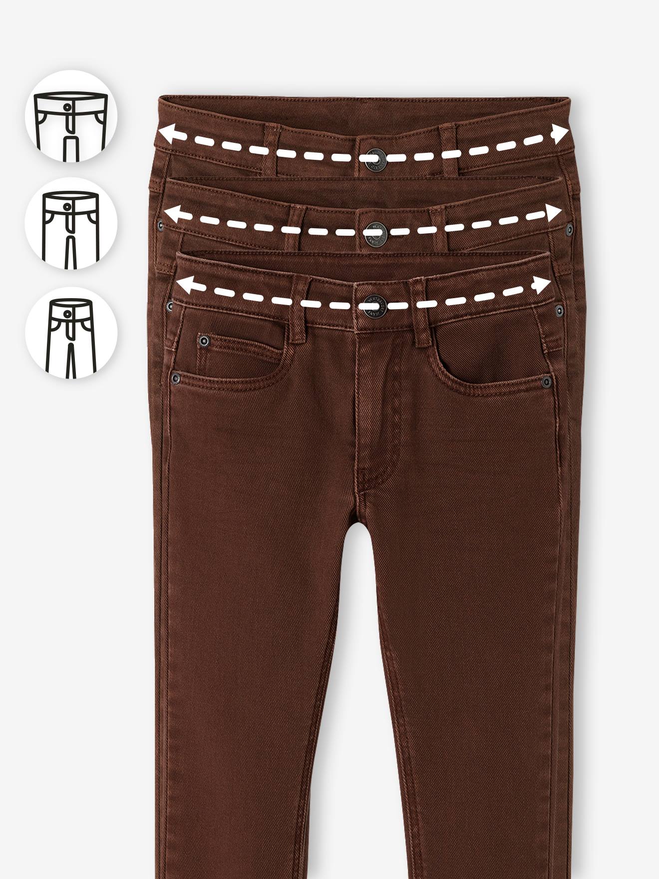 Slim couleur MorphologiK LARGE garçon chocolat