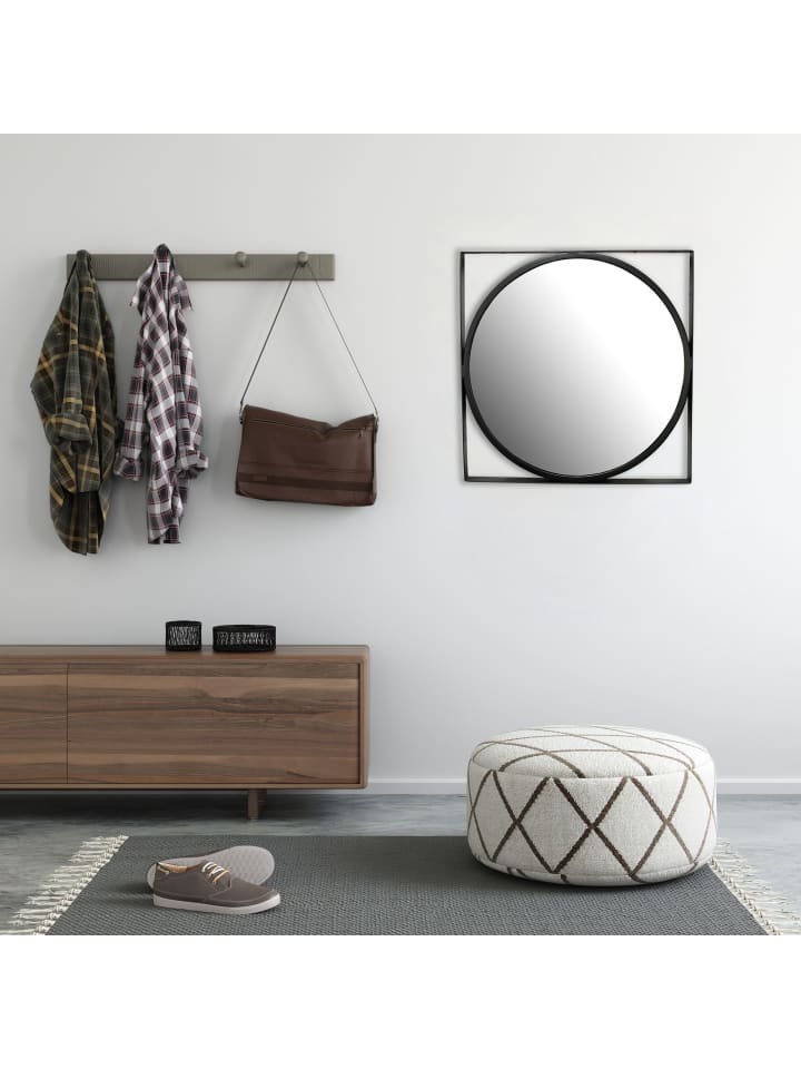 KADIMA DESIGN Wandspiegel 54x54 cm Metall Design Hängespiegel , Eisen günstig kaufen onesize