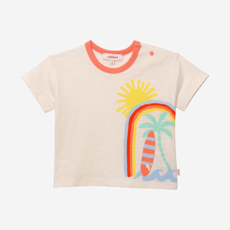 T-shirt bébé garçon vacances blanc Catimini