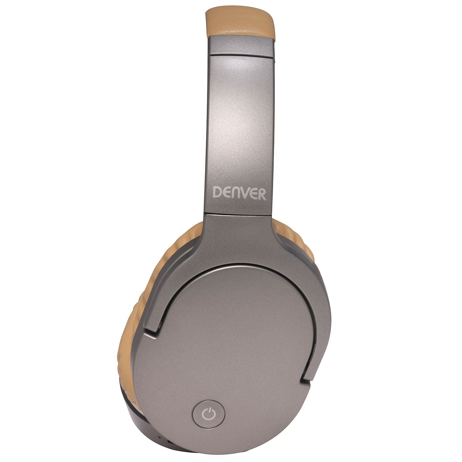 Denver BTN-207SAND Bluetooth Over-Ear Kopfhörer (Mit Mikrofon, ANC (Geräuschunterdrückung), Bluetooth, Gepolstert)