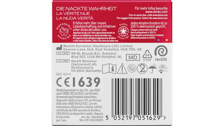 Durex Kondome Gefühlsecht Classic