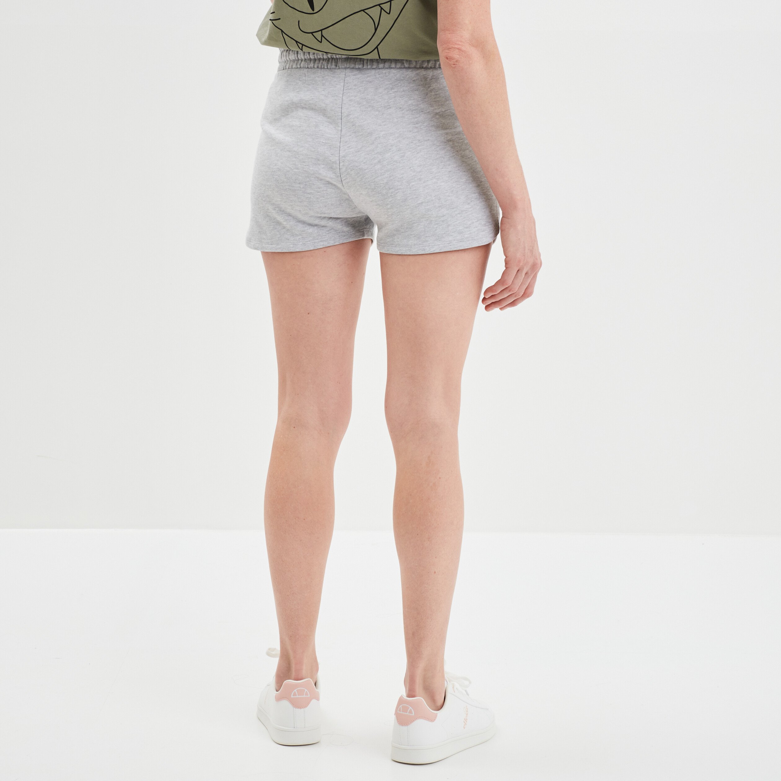 Short avec cordon de resserrage gris clair femme | La Halle