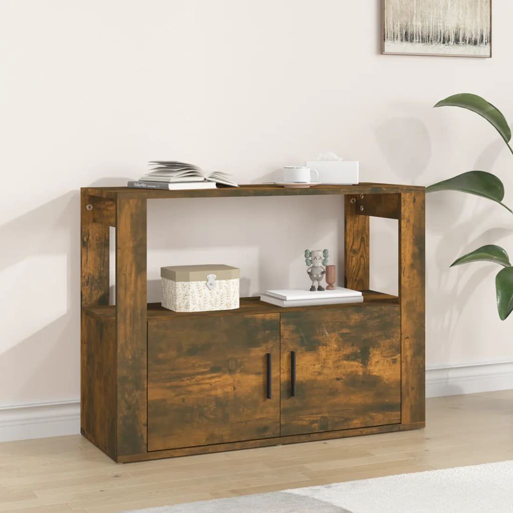 vidaXL Sideboard Sideboard Räuchereiche 80x30x60 cm Holzwerkstoff (1 St)