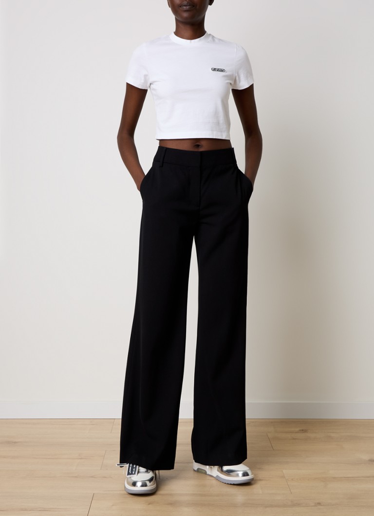 Off-White 90s cropped T-shirt with logo