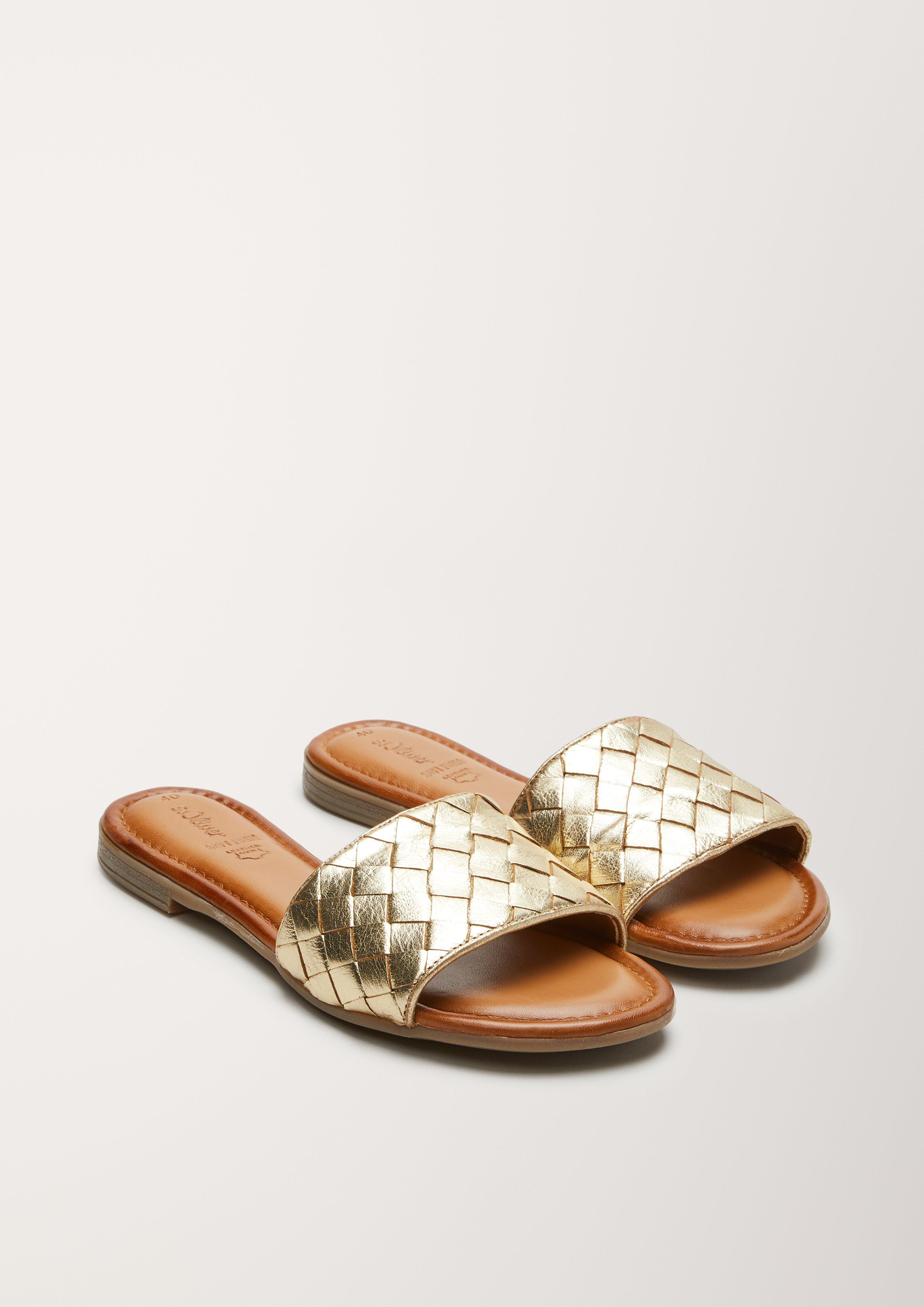 Pantoletten aus Leder  6005861-403