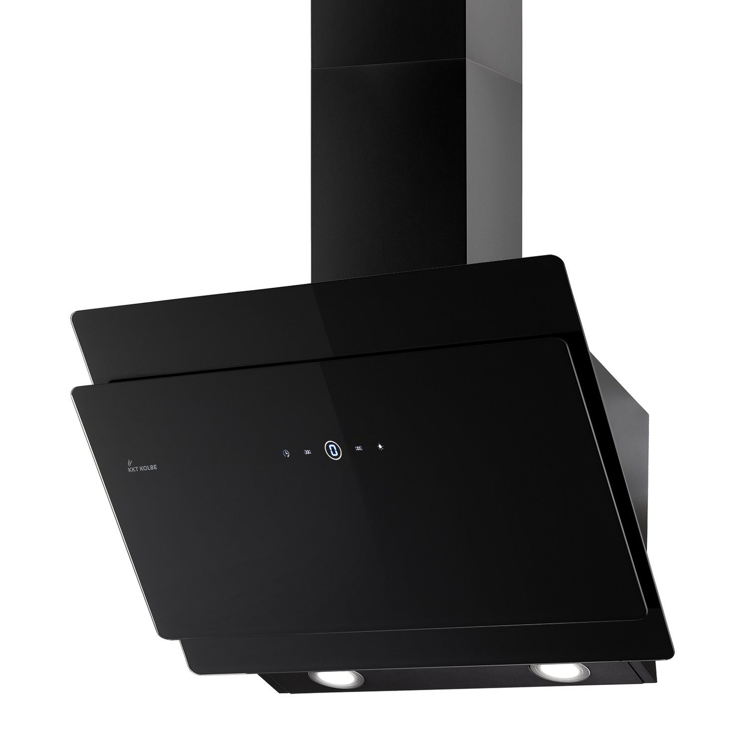 KKT KOLBE Wandhaube Dunstabzugshaube 80cm SOLO809SHCM RGBW Ambientebeleuchtung, Kopffreihaube / 80cm / Smarte WiFi-App / Schwarz / Glas / Leise