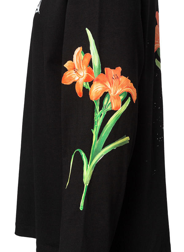HUGO, Longsleeve, Baumwolle, schwarz