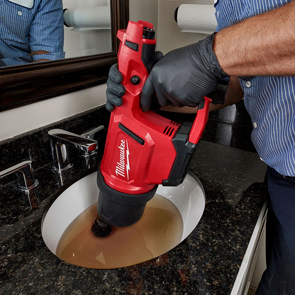 Pistola de limpeza de drenos a ar comprimido Milwaukee 12V, acessório M12DCAG-0