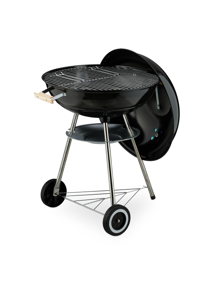 relaxdays Kugelgrill in Schwarz - Ø 54 cm günstig kaufen onesize