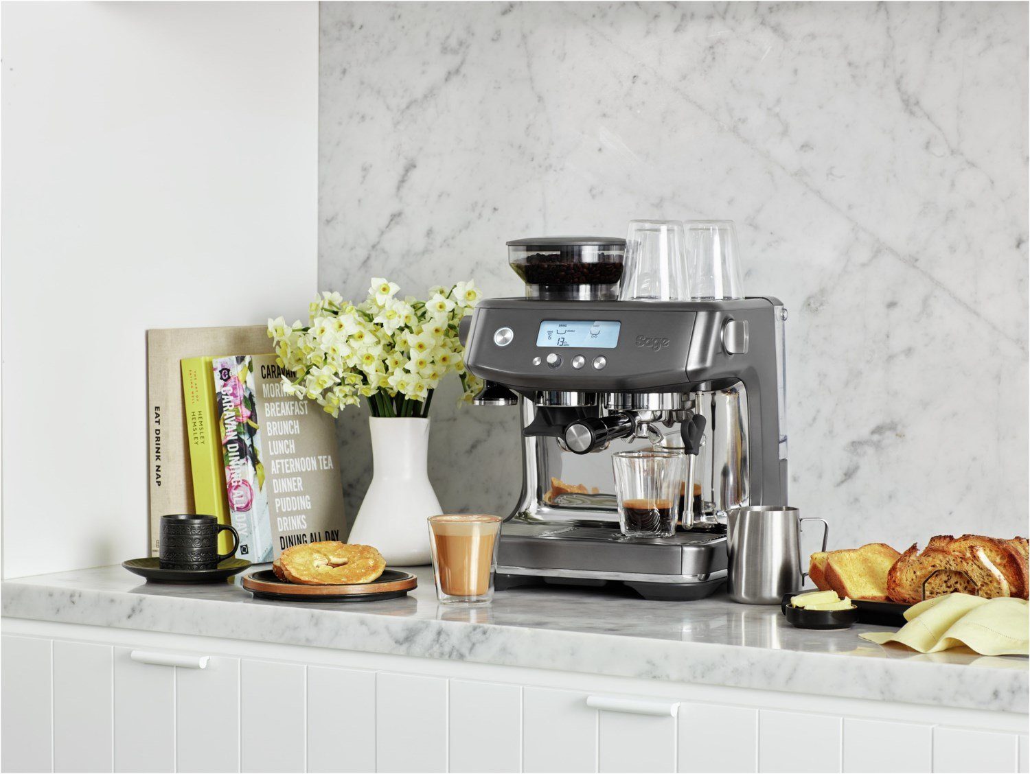 Sage Espressomaschine Espresso SES878BST4EEU1 Siebträgermaschine Appliances Barista Pro
