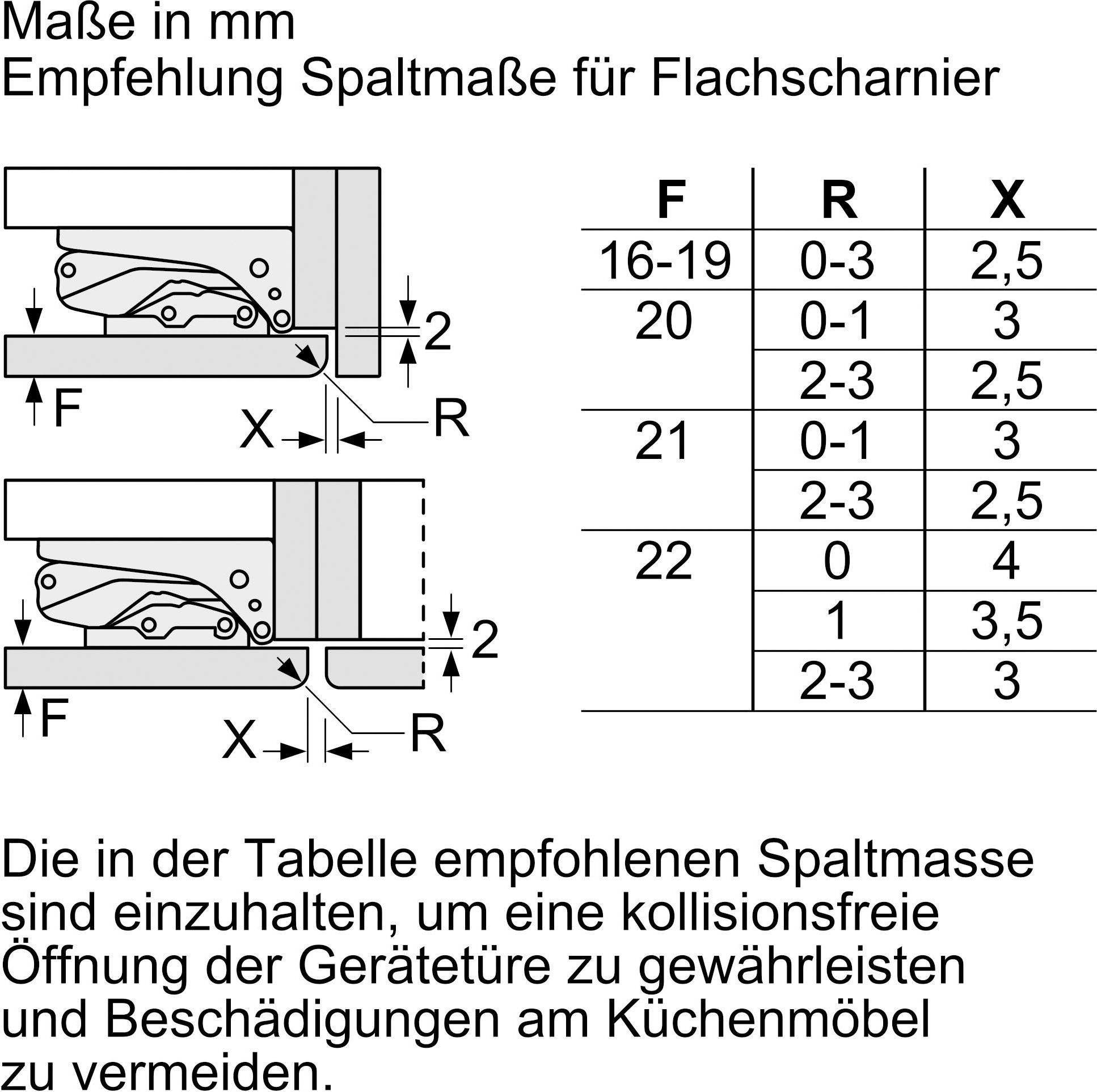 BOSCH Einbaukühlschrank 6 KIL52AFE0, 139,7 cm hoch, 55,8 cm breit