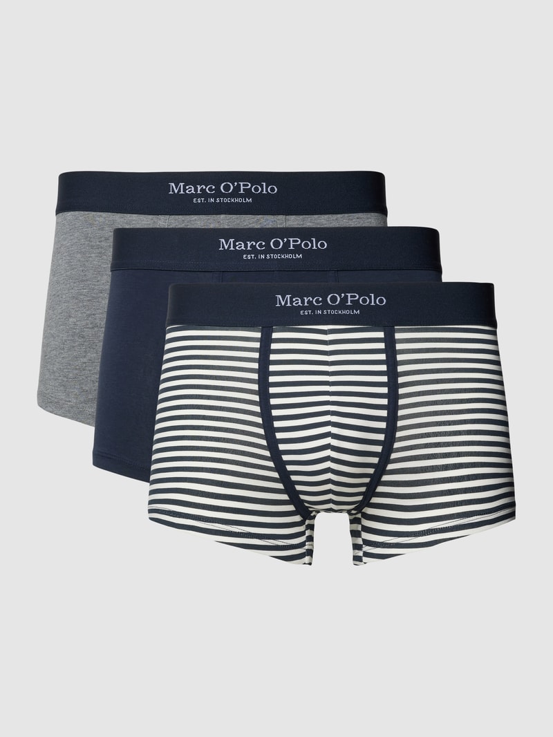 Trunks in Two-Tone-Machart im 3er-Pack in blau