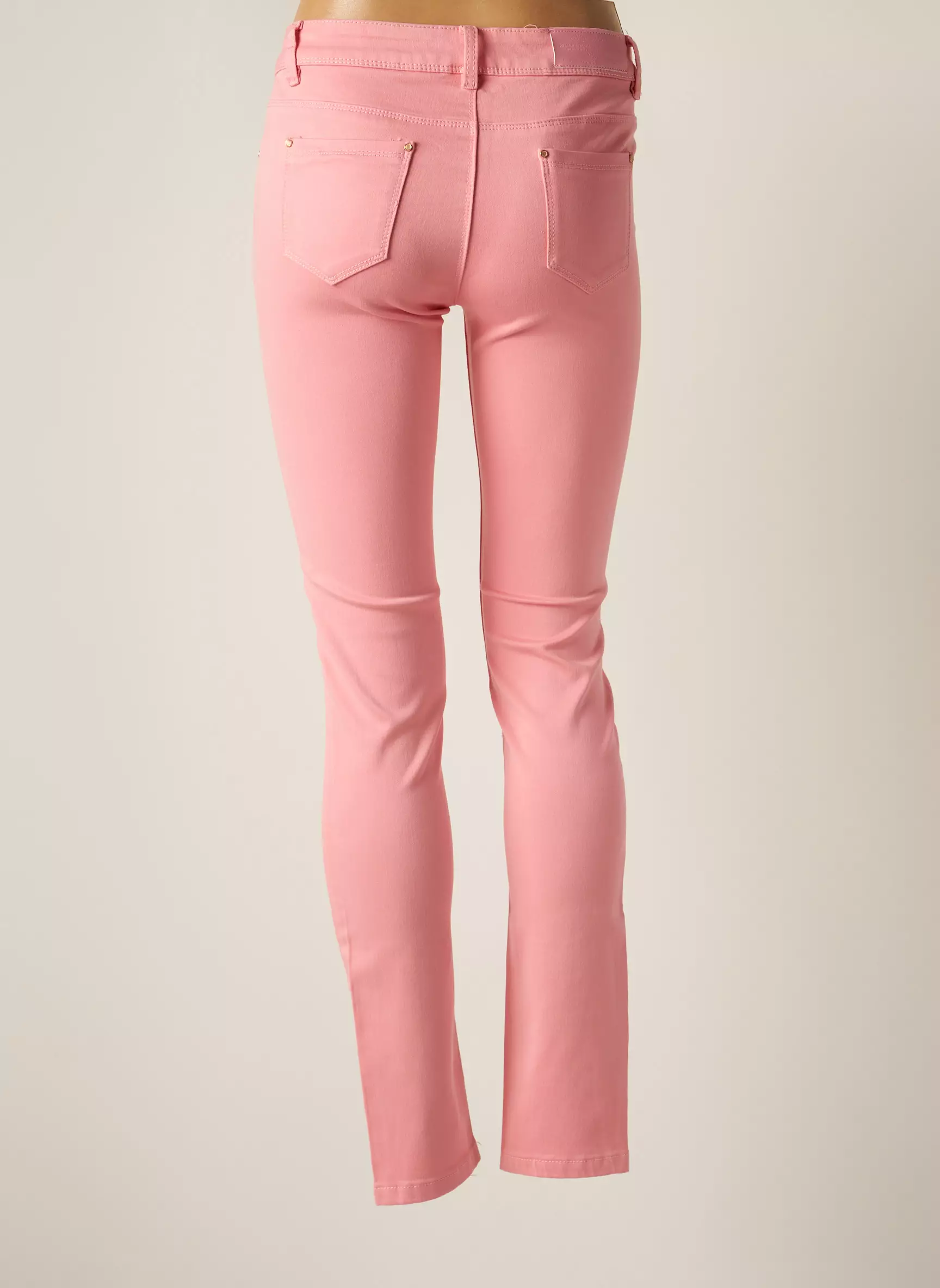 R Display Pantalons Slim Femme couleur rose