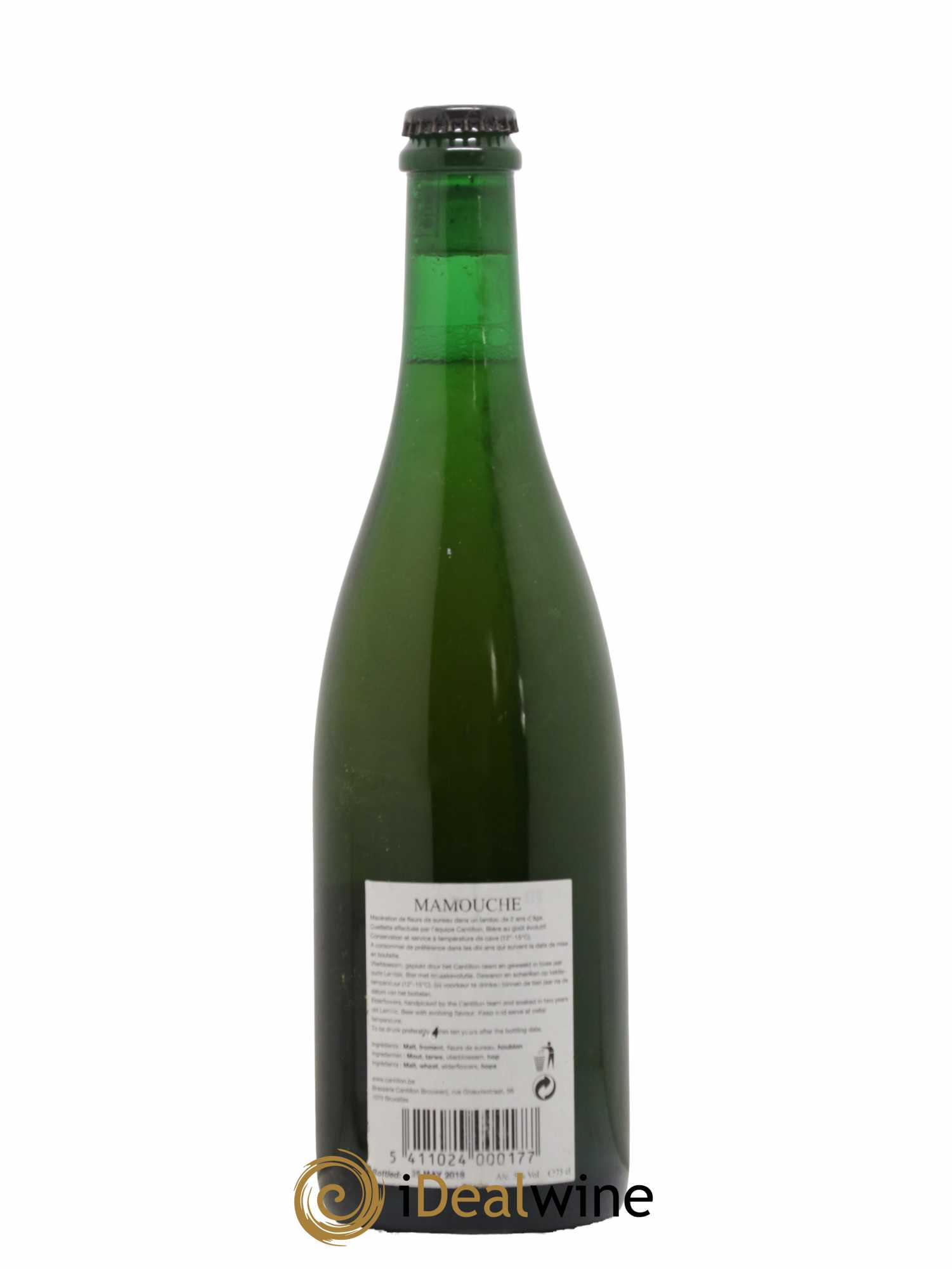 Alcools divers Bière Gueuze Brasserie Cantillon Mamouche 2018 - Lot de 1 Bouteille