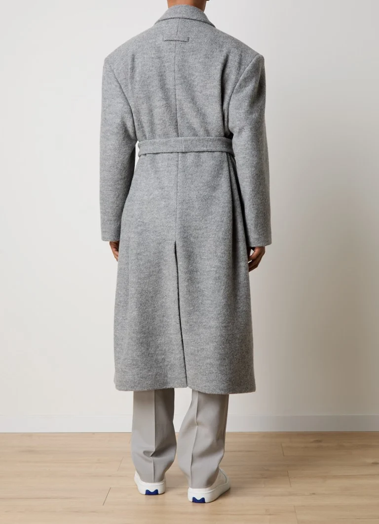 Fear of God Zweireihiger Mantel aus Schurwolle mit Bindegürtel