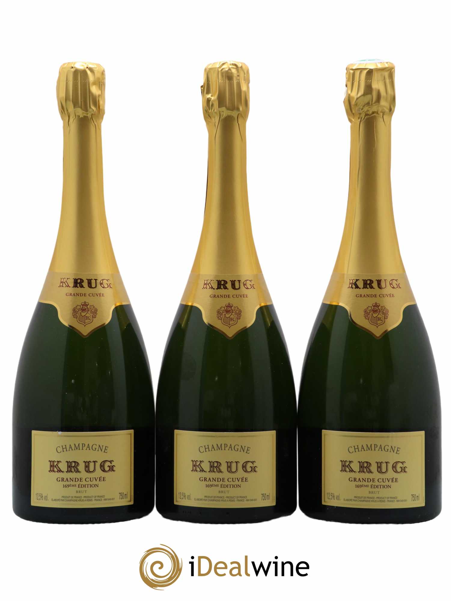 Grande Cuvée - 169ème édition Krug   - Lot de 3 Bouteilles