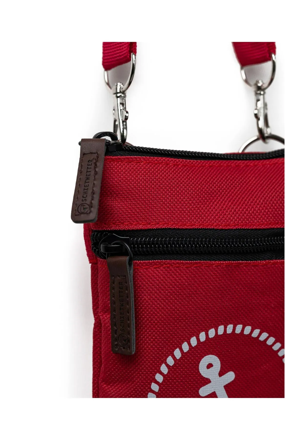 SCHIETWETTER  Messenger Bag - Rot - Unifarben