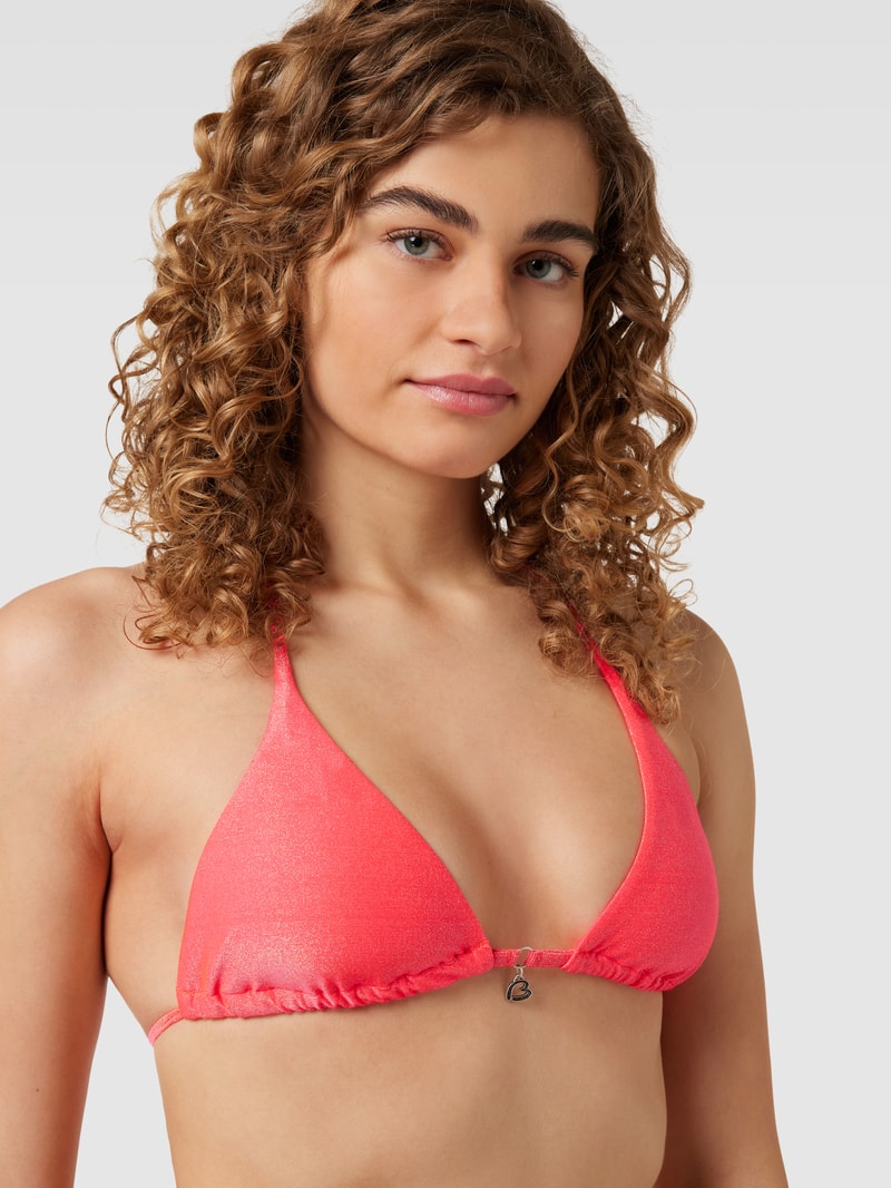 Bikini-Slip mit Effektgarn Modell 'RICO' in koralle