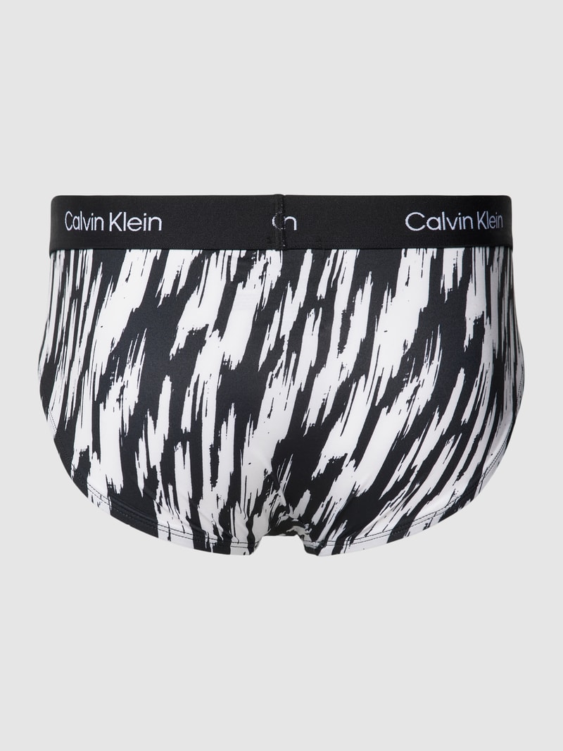 Hipster mit elastischem Logo-Bund in schwarz