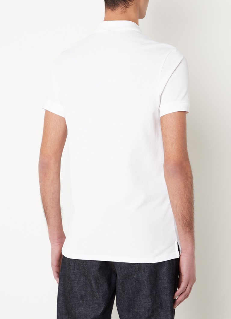 PS Paul Smith pieguļoša polo krekls ar izšuvumu no logotipa