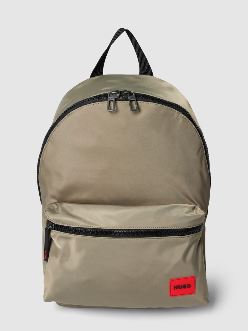 Rucksack mit Label-Patch Modell 'Ethon' in khaki