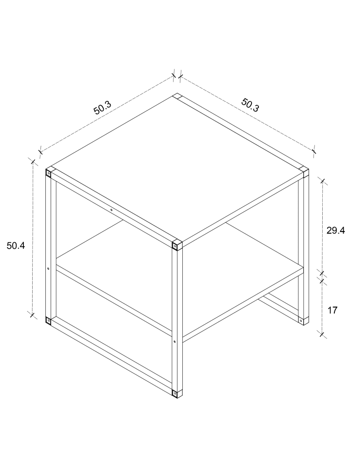 VCM  Quadratischer Sofatisch Couchtisch Insasi M in Honig-Eiche günstig kaufen onesize