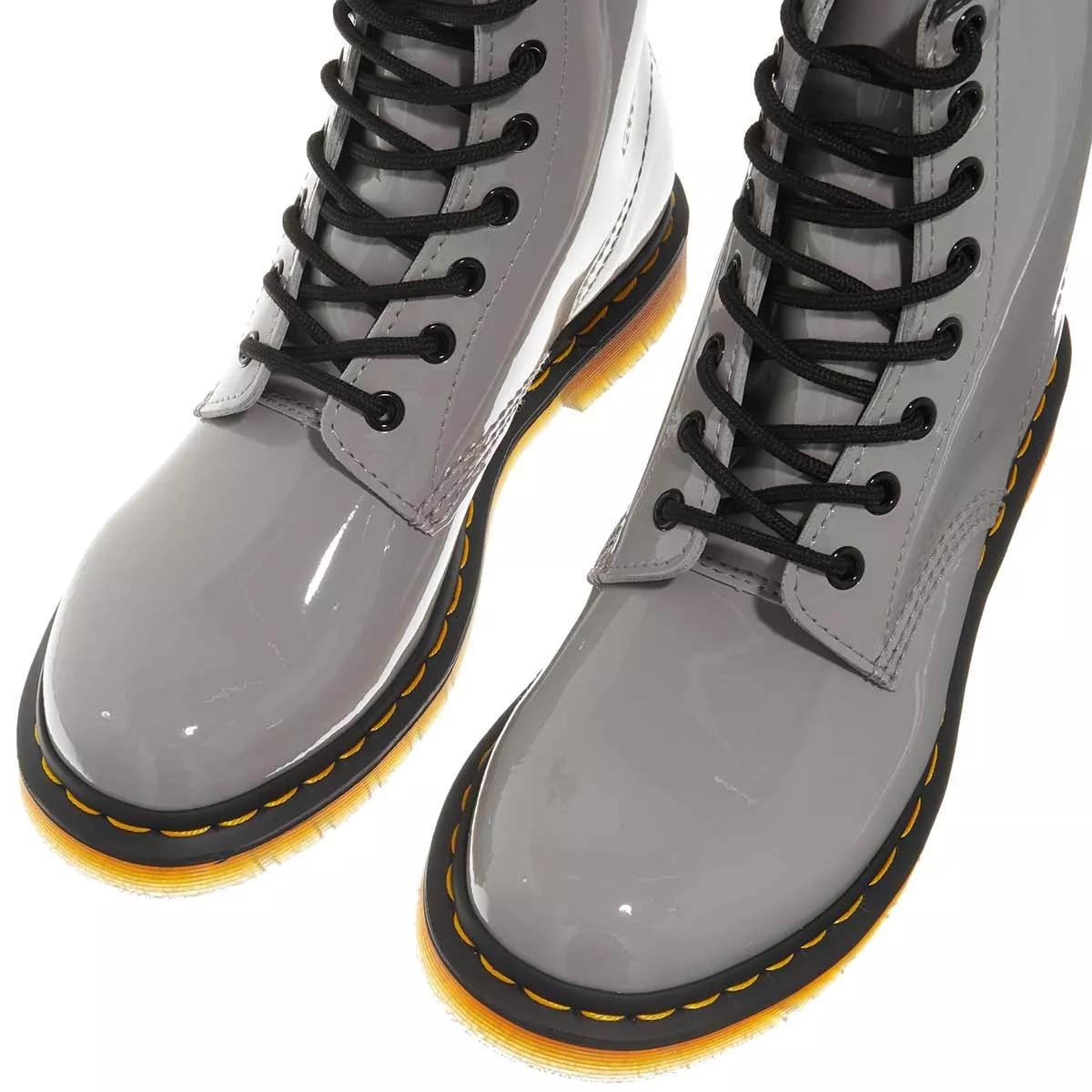 DR. MARTENS Stiefeletten grau Schnürstiefel
