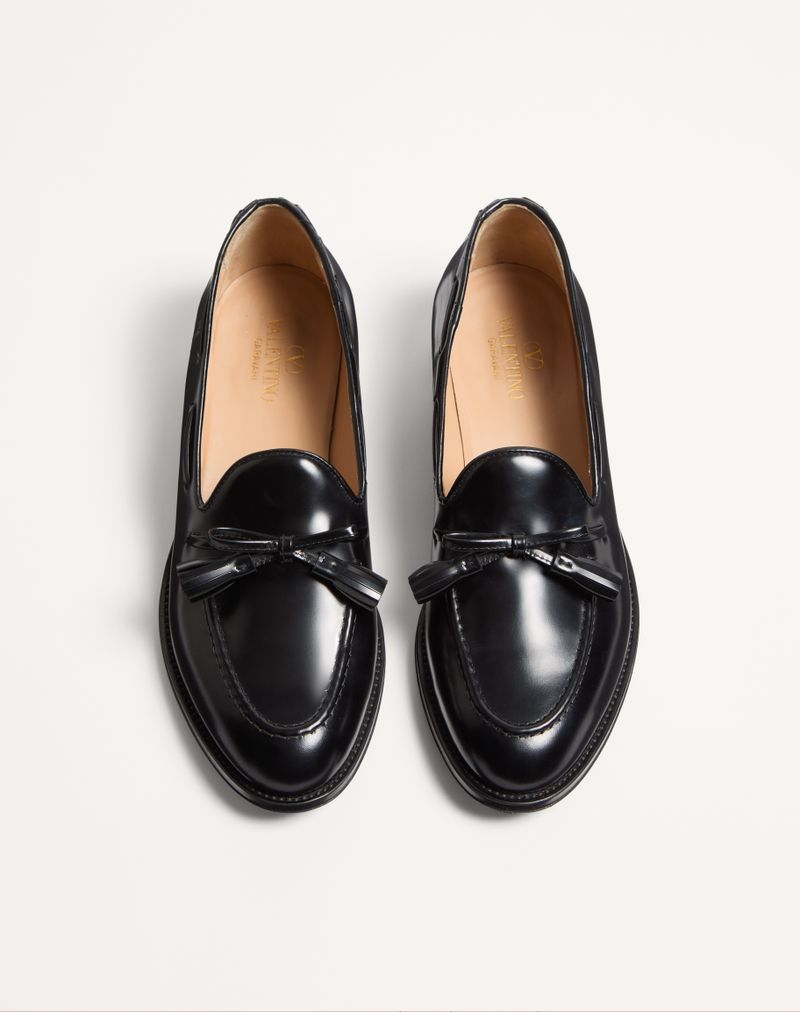 Bowshire Moccasin i skinnende kalveskind