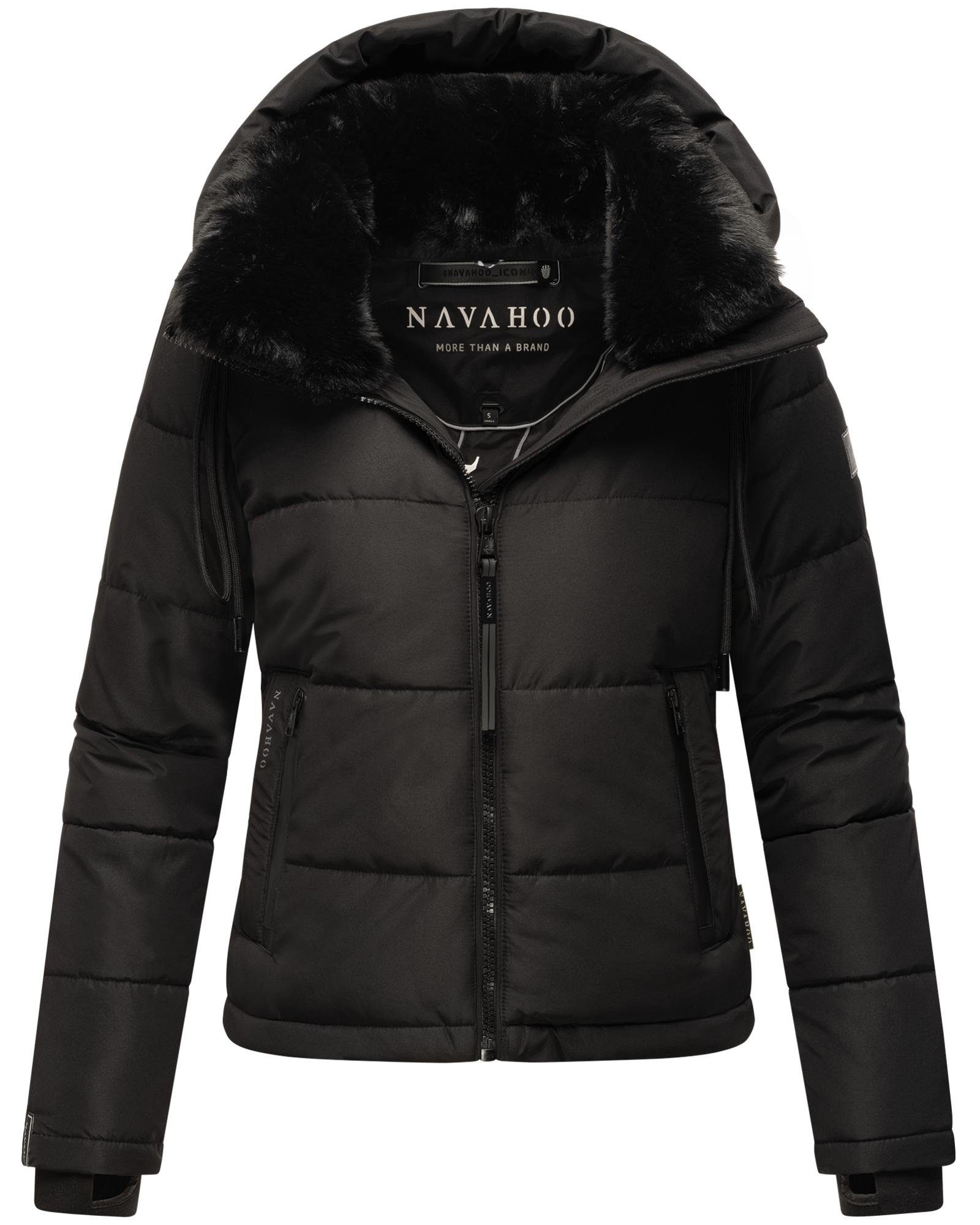 Navahoo Steppjacke Mit Liebe XIV Warme gesteppte Damen Winterjacke mit kuscheligem Kragen