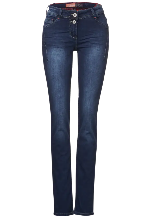 CECIL Mittelblaue Casual Fit Jeans