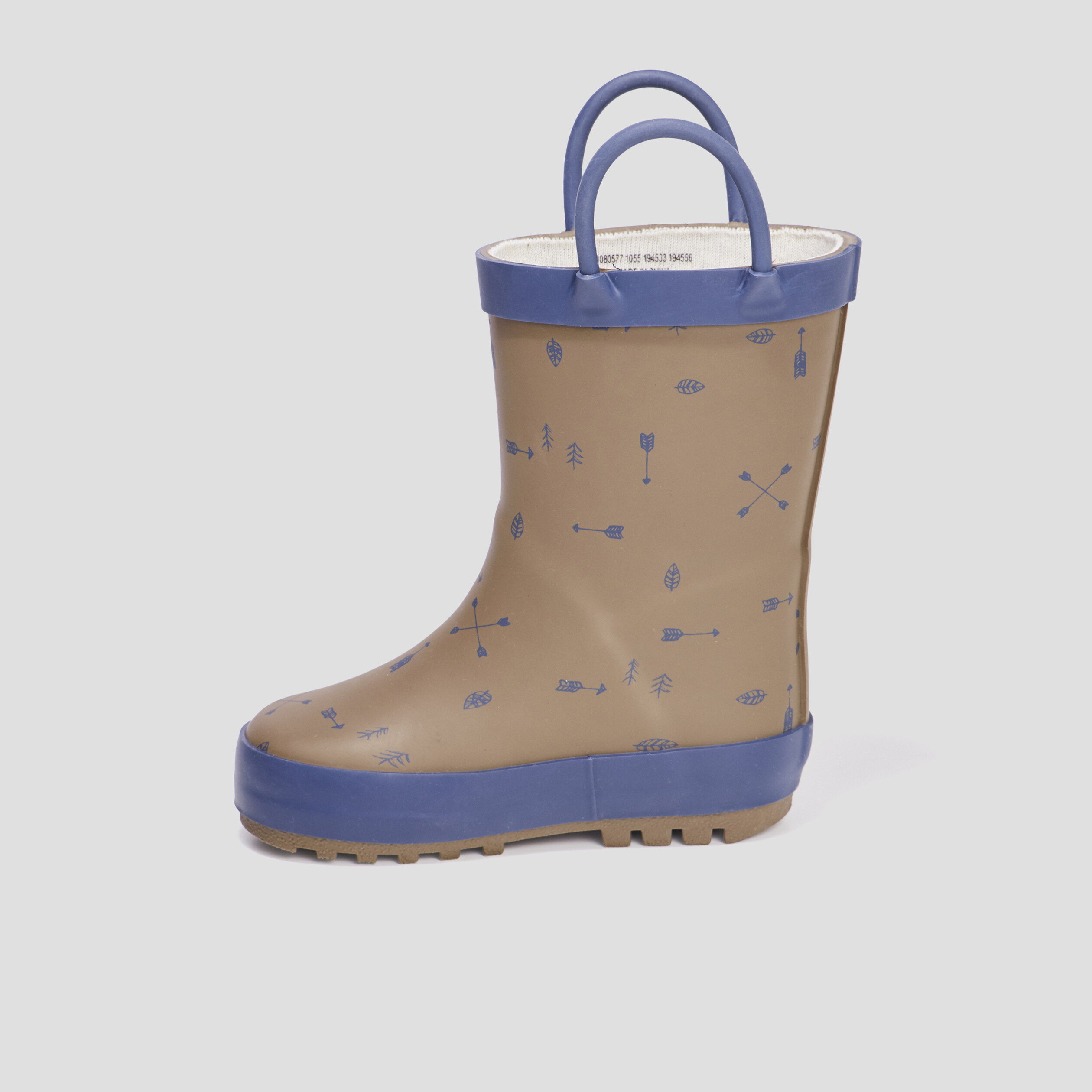 Bottes de pluie avec anses marron bébé garçon | La Halle