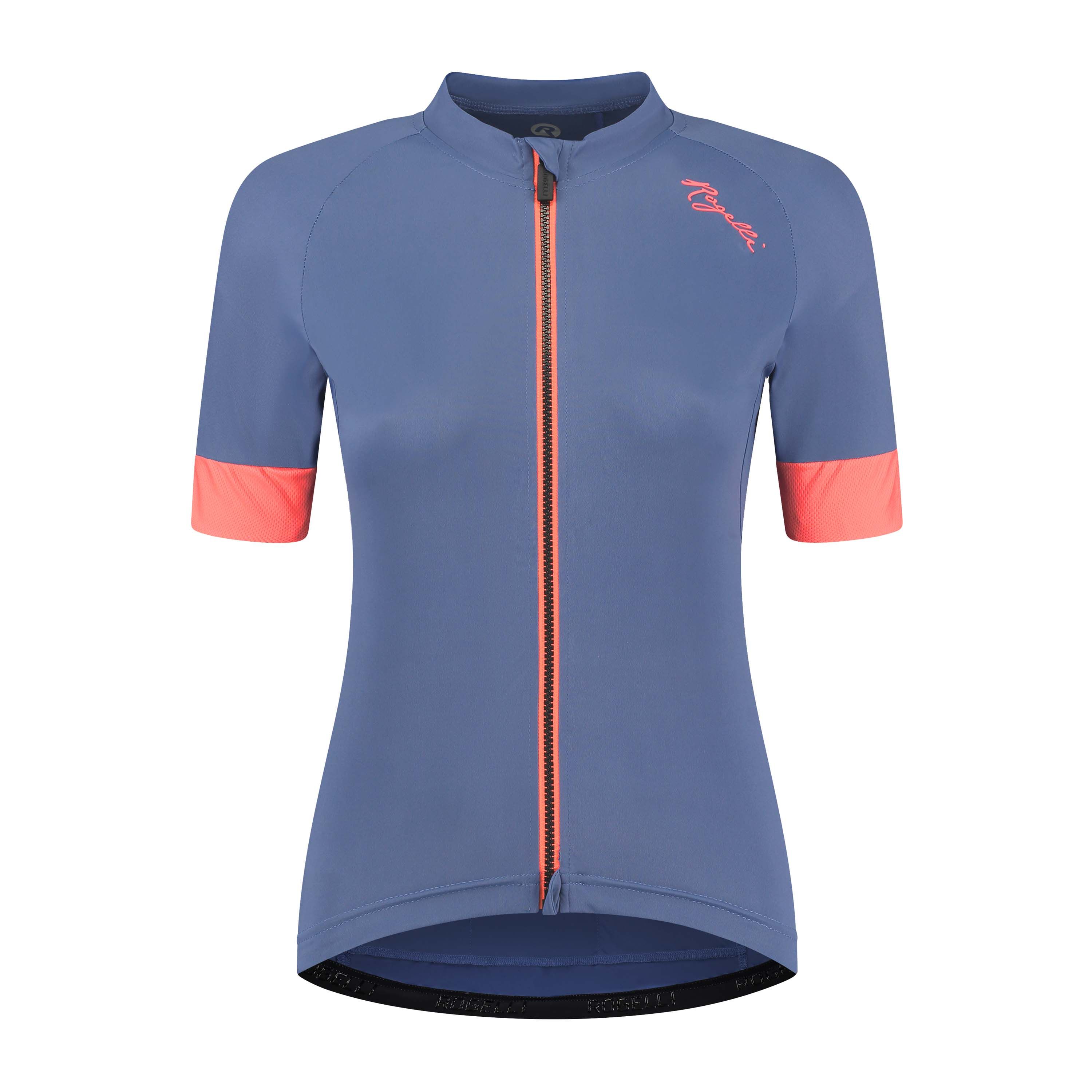 Rogelli Modesta Blau/Koralle Damen Radtrikot Kurzarm
