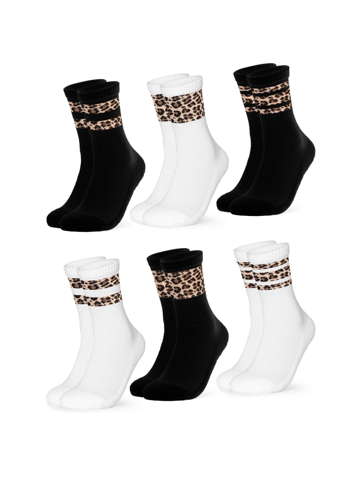 Occulto 6er Pack Leoparden Muster Tennis Socken Nala in Leopard günstig kaufen 39-42