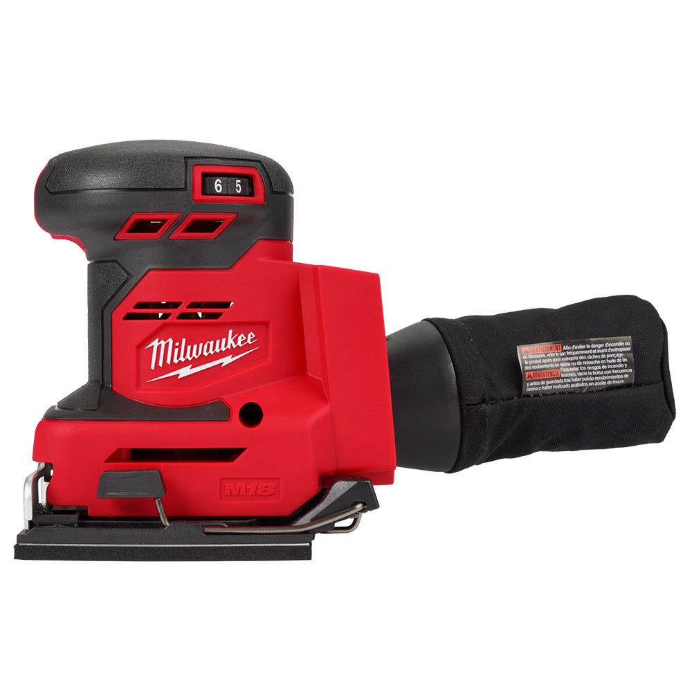 Lixadeira de superfície Milwaukee 18V 1/4 de folha M18BQSS0