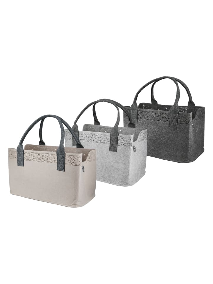 GMD Living Filztasche BORDÜRE in Beige günstig kaufen onesize