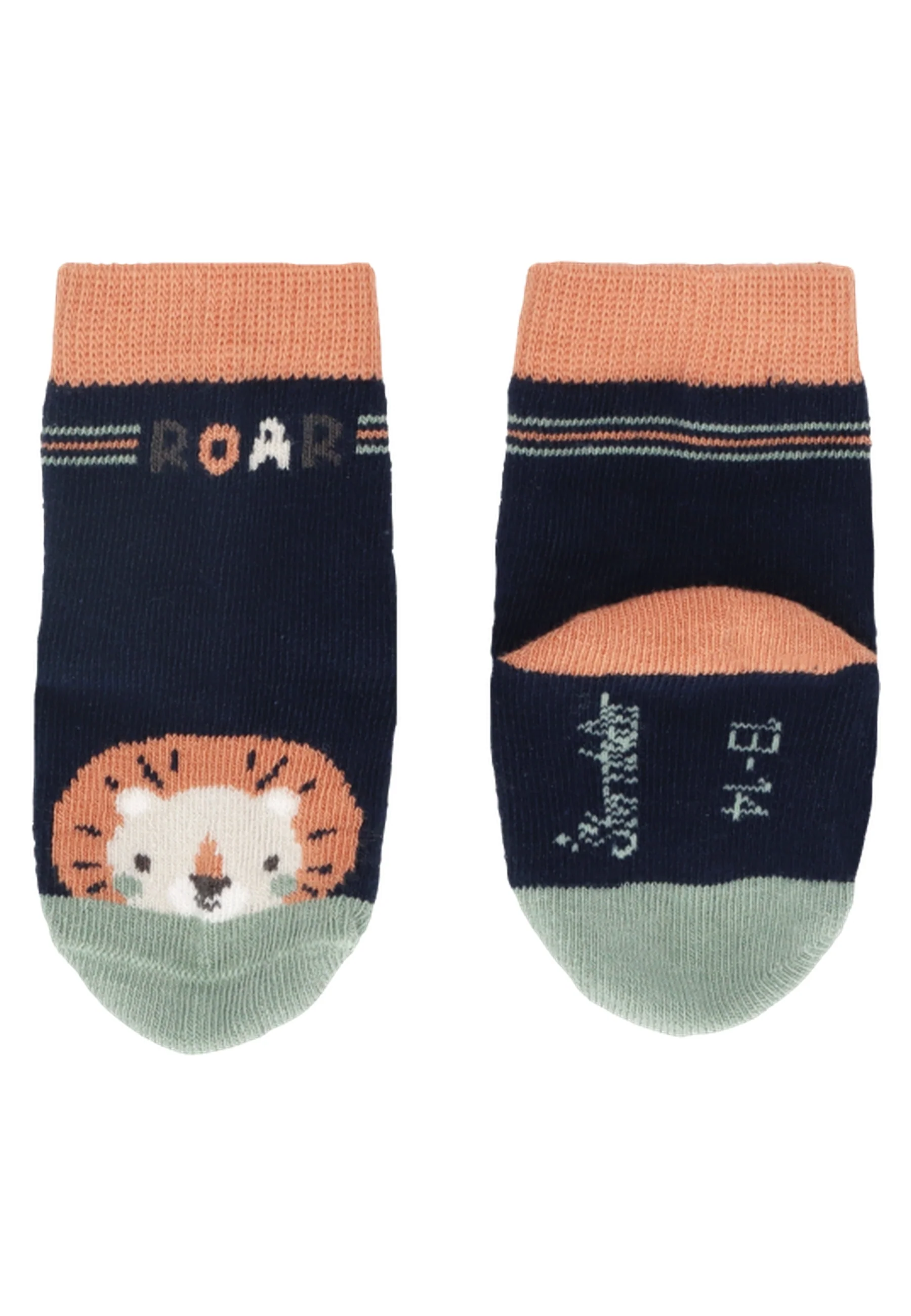 Socken im 3er Pack mit Motiv Löwe in versch. Farben