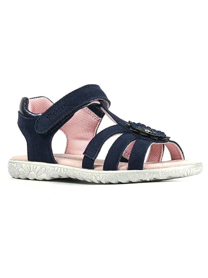 Richter Shoes Leder-Sandalen in Dunkelblau günstig kaufen 29