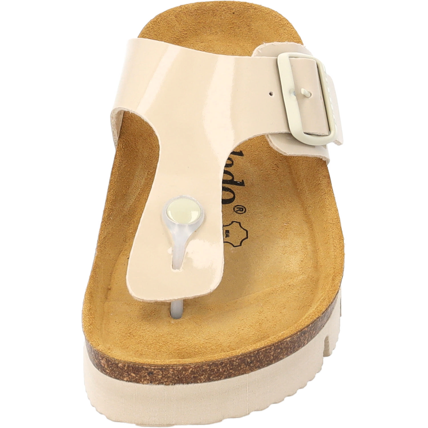 Palado Kos PL Lack, Zehentrenner, Damen, Beige