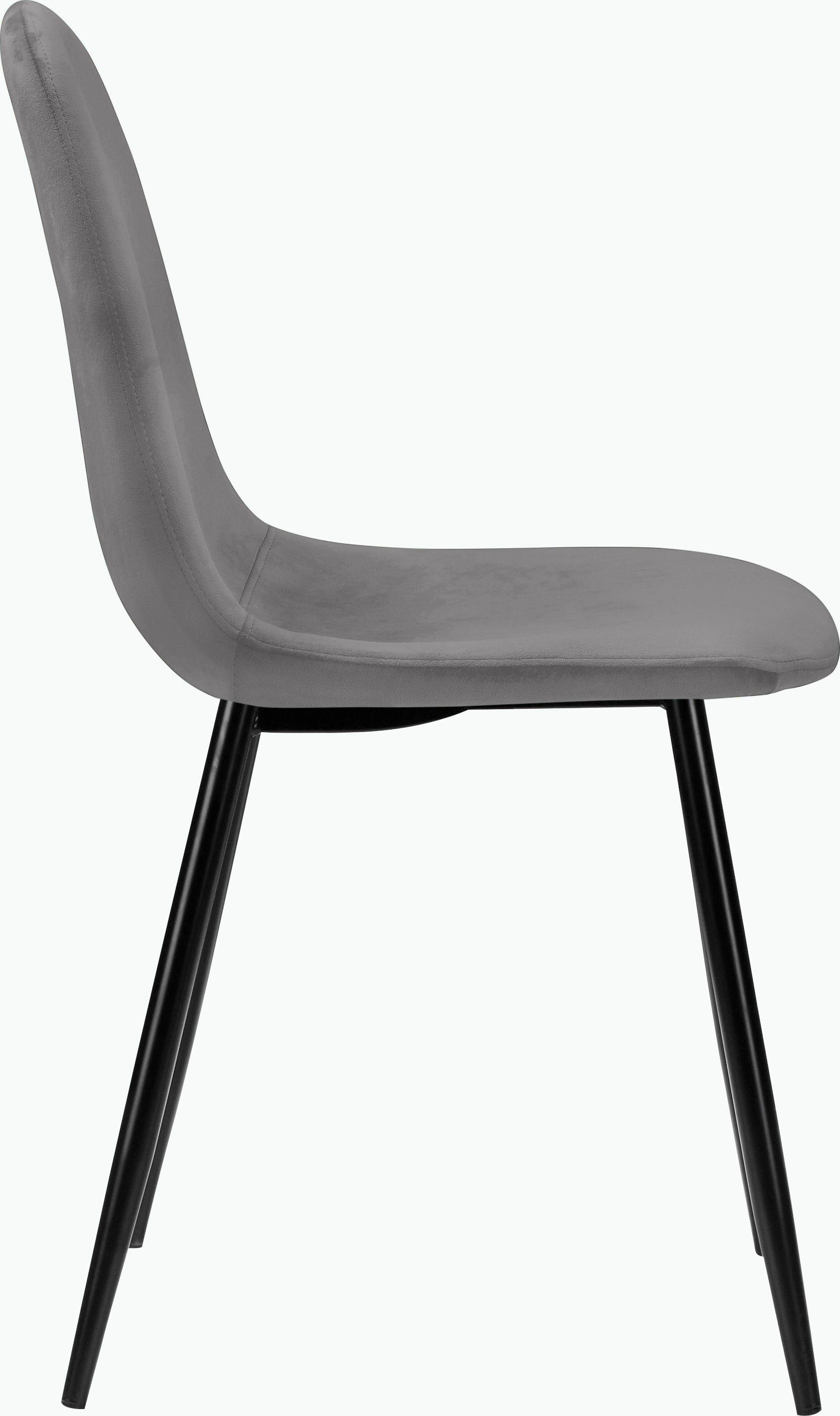 Leonique Essgruppe Eadwine, (Set, 5-tlg), bestehend aus Eadwine Esstisch rund 100 Ø cm und 4 Esszimmerstühlen