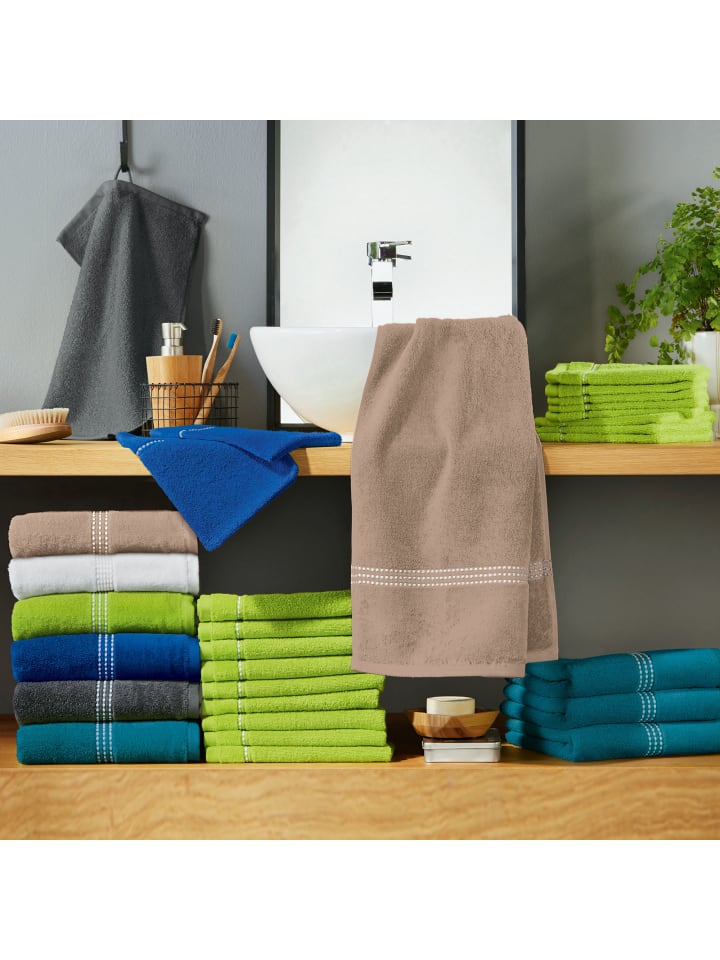 Erwin Müller Duschtuch 2er-Pack Mannheim in beige günstig kaufen 70 x 140 cm