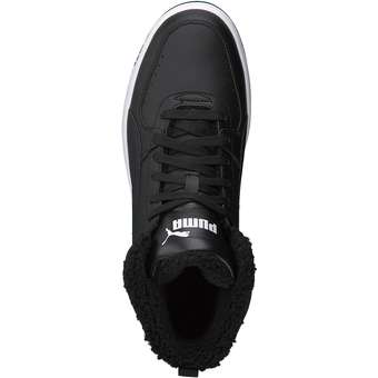 PUMA Rebound JOY Fur Sneaker in schwarz