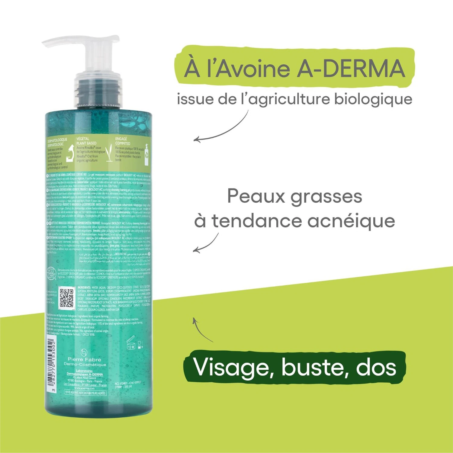 A-DERMA Oczyszczający piankowy żel oczyszczający
