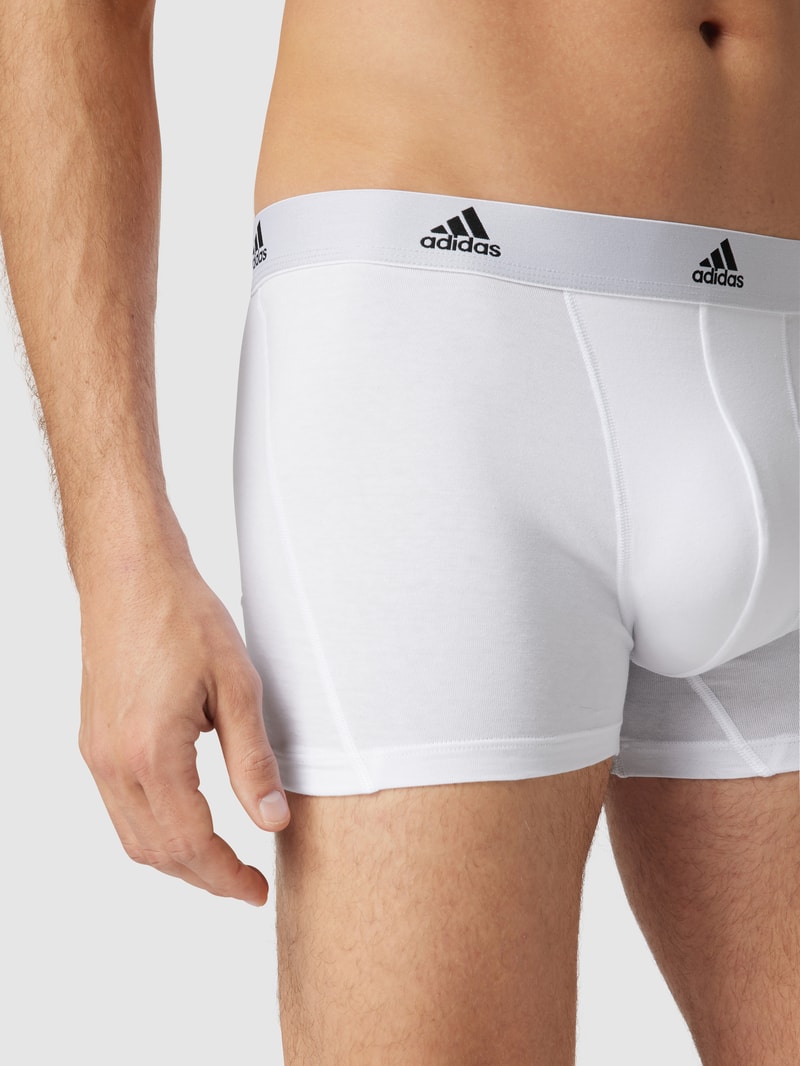 Trunks mit Label-Schriftzug im 3er-Pack in weiß