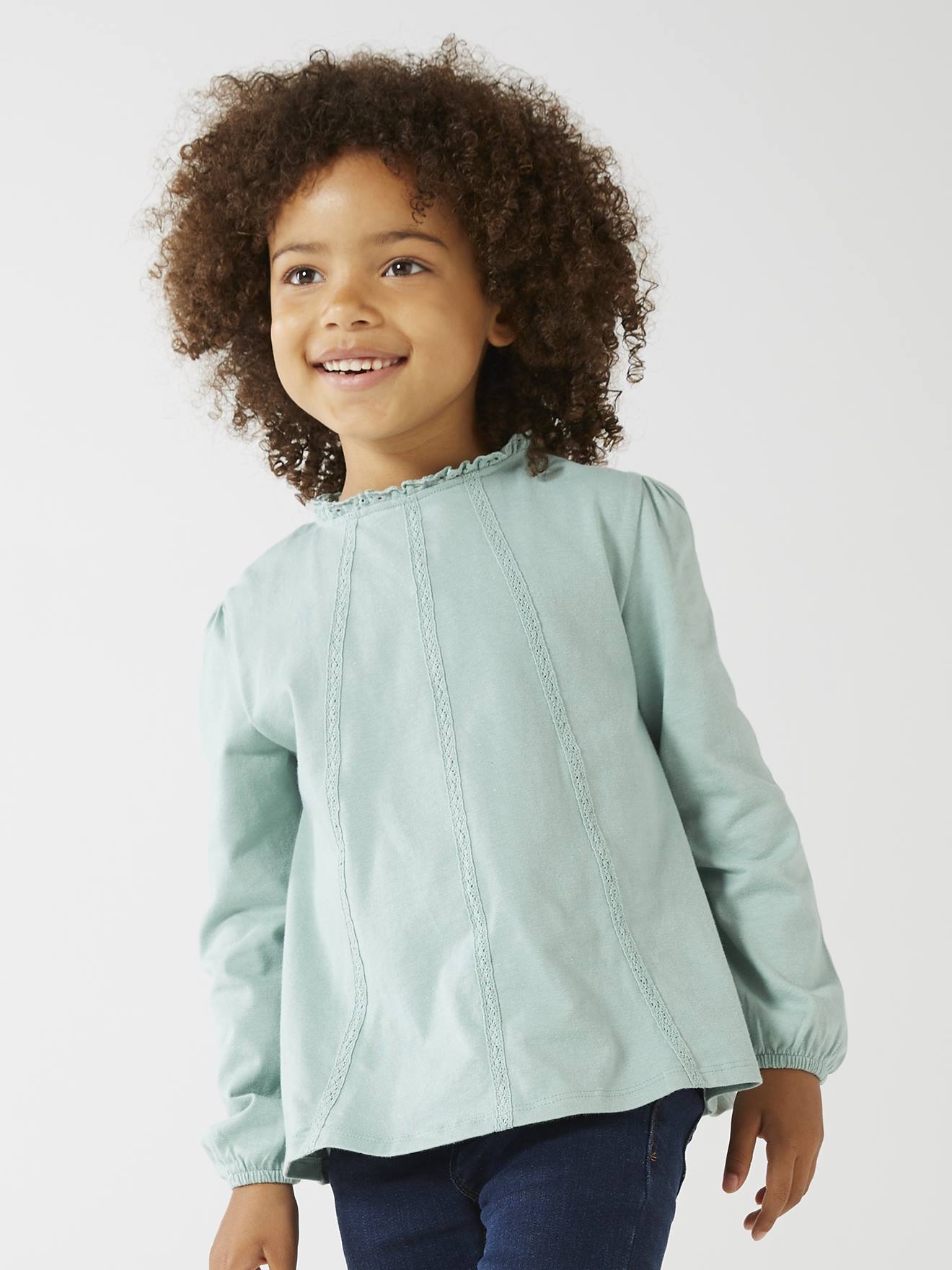 Vertbaudet Mädchen Blusenshirt BASIC - weiß