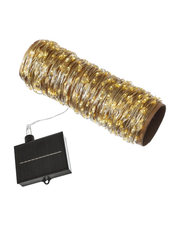 MARELIDA LED Solar Draht Lichterkette Dämmerungssensor L: 18m in silber günstig kaufen onesize