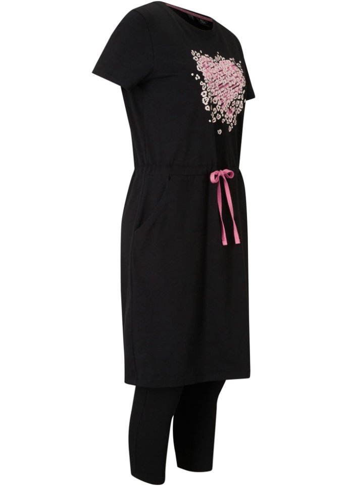 Kleid und 3/4-Leggings (2-tlg.Set)