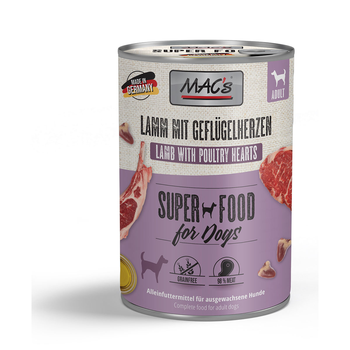 MAC's Dog Lamm mit Geflügelherzen günstig kaufen bei ZooRoyal