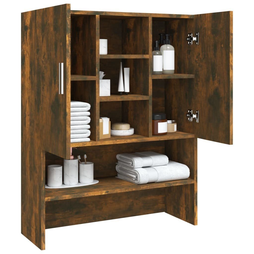 vidaXL Waschmaschinenumbauschrank Waschmaschinenschrank Räuchereiche 70,5x25,5x90 cm